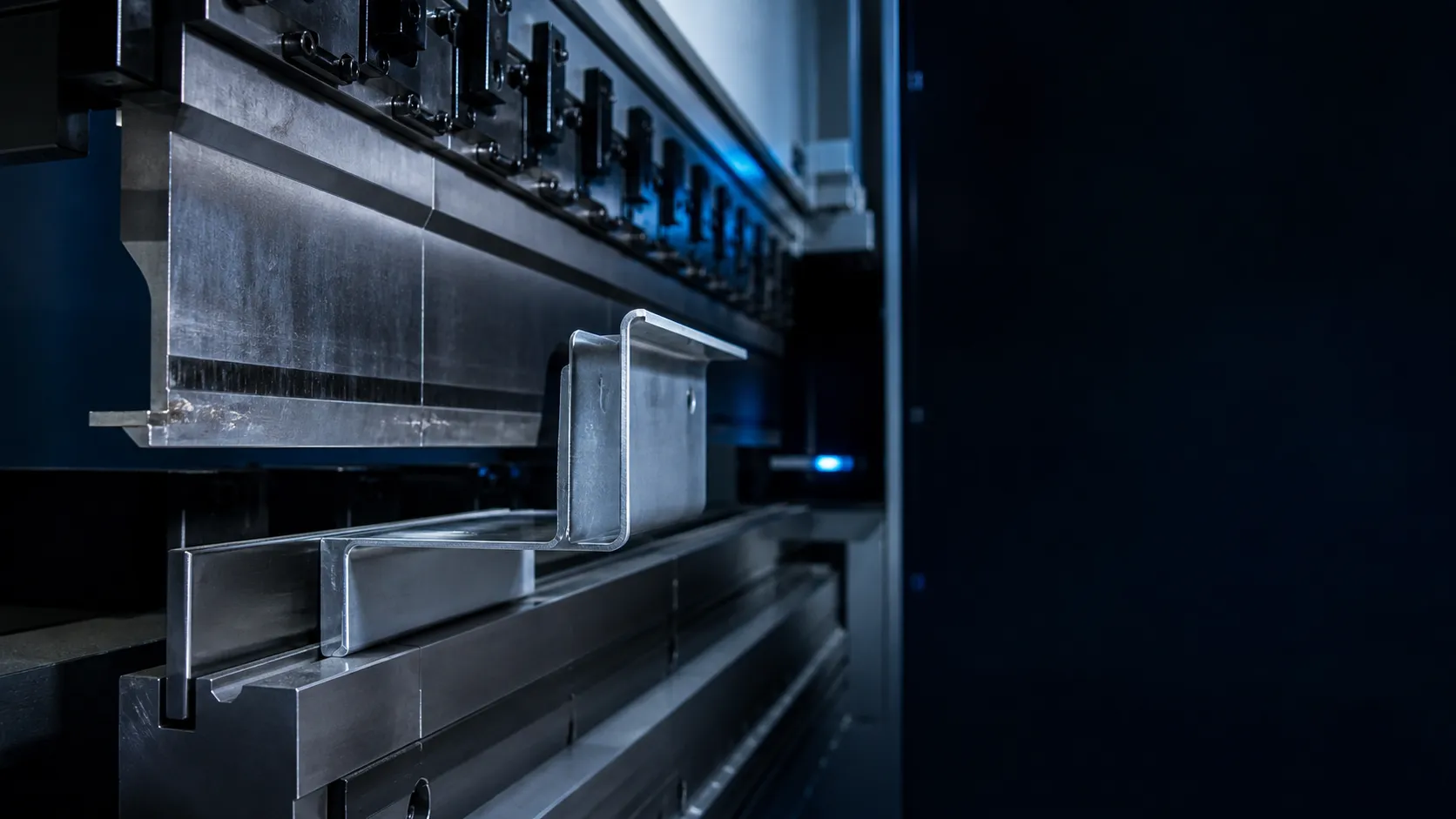 Illustrative precision sheet-metal bending process