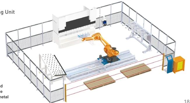 Robotic bending cell