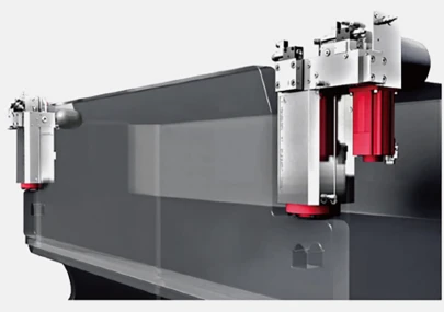 Dual-servo oil-electric hydraulic drive illustration from the SPES catalogue