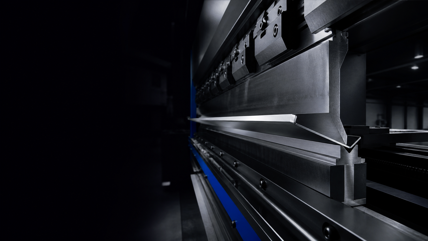 CNC press brake forming a sheet-metal flange
